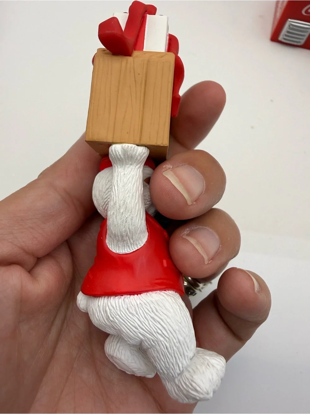 Coca Cola Red & White Polar Bear Ornament Trio
